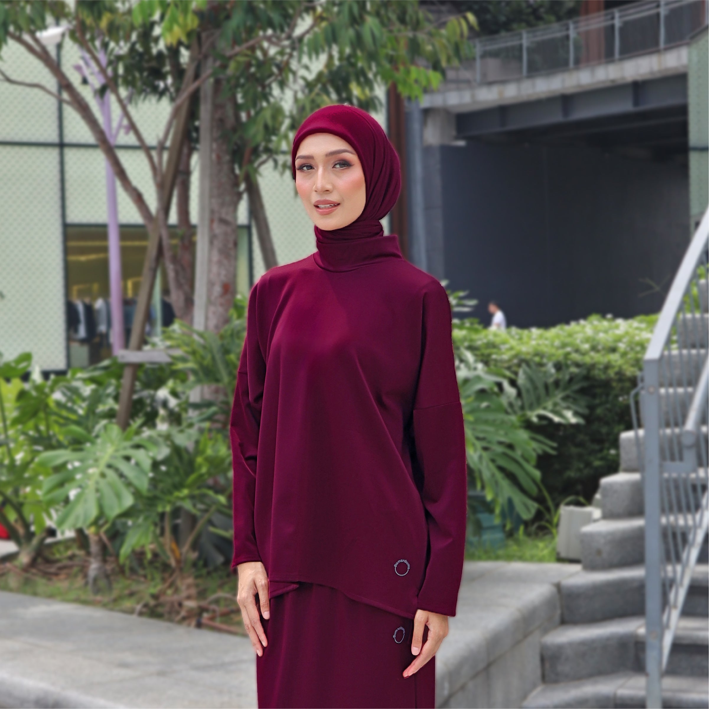 BURGUNDY - CLAUDIA SET (TOP & SKIRT)