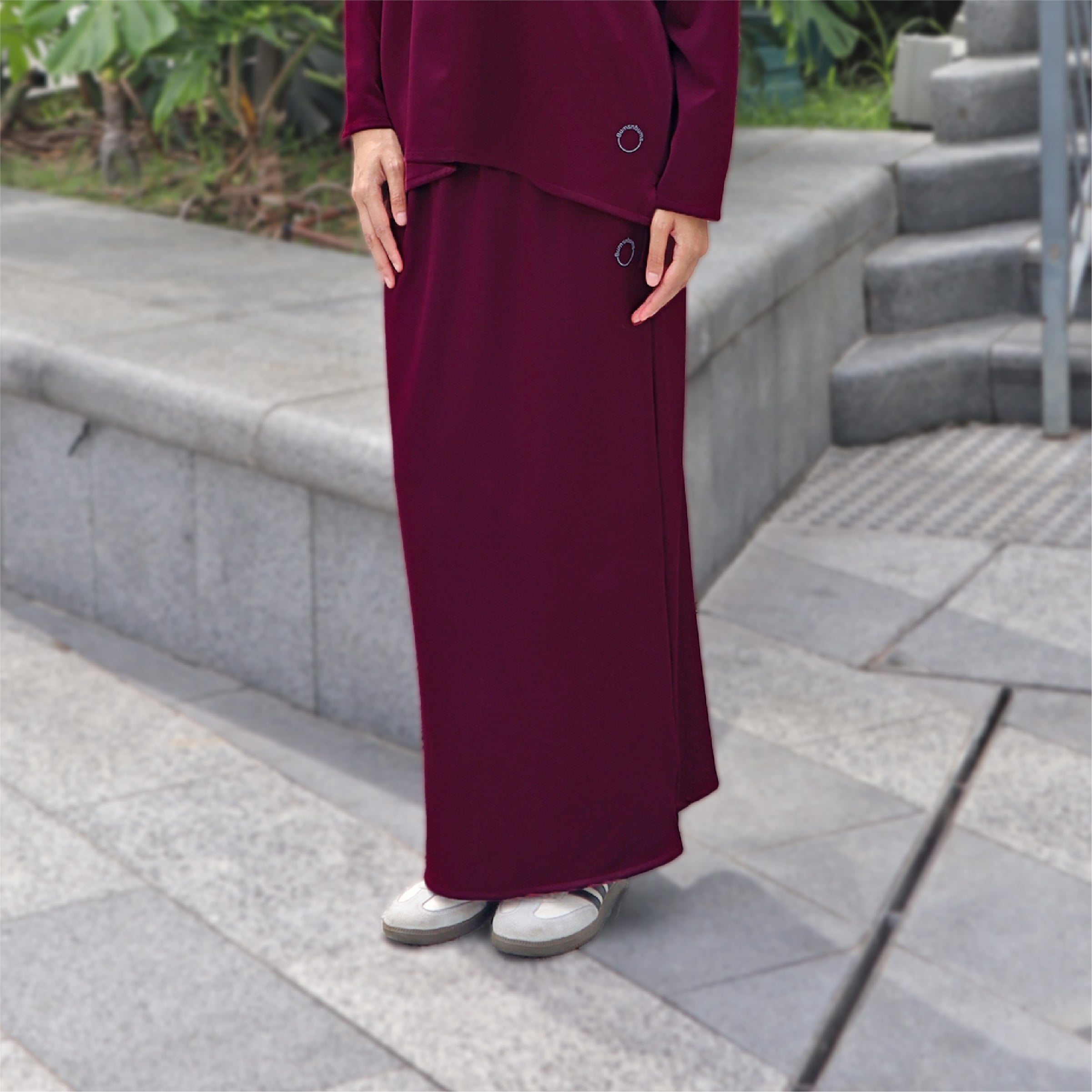 BURGUNDY - CLAUDIA SET (TOP & SKIRT)