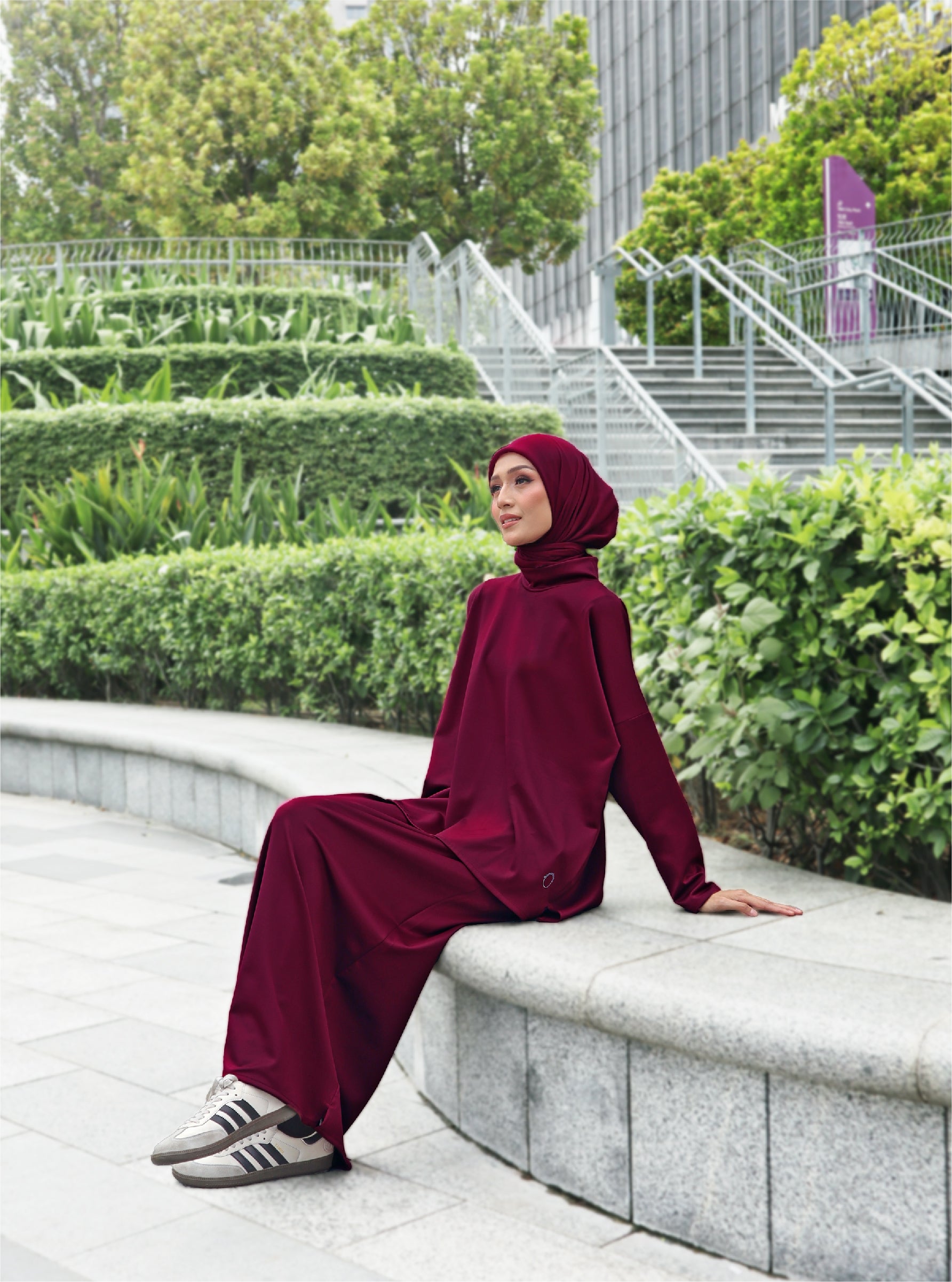 BURGUNDY - CLAUDIA SET (TOP & SKIRT)