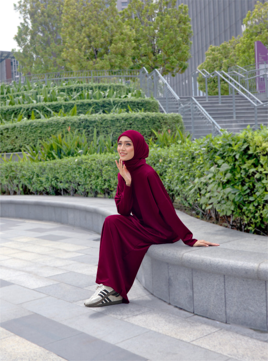 BURGUNDY - CLAUDIA SET (TOP & SKIRT)