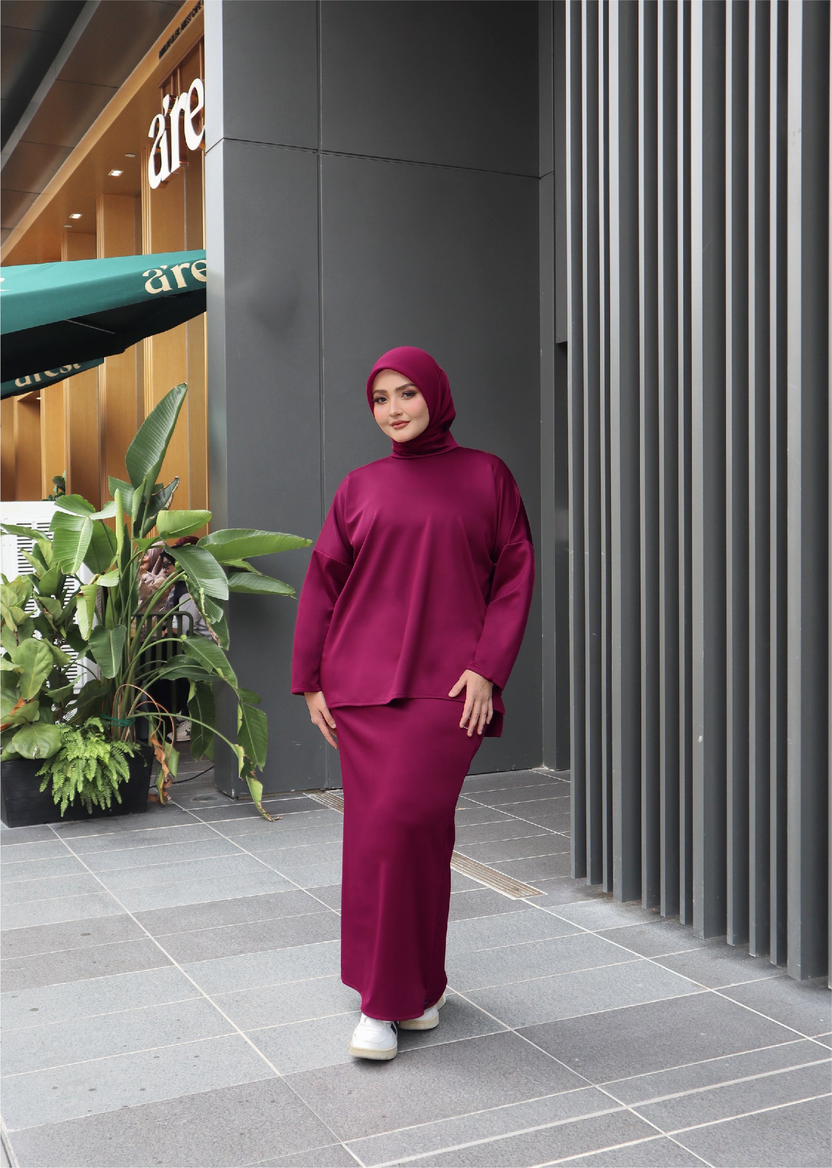 BURGUNDY - CLAUDIA SET (TOP & SKIRT)