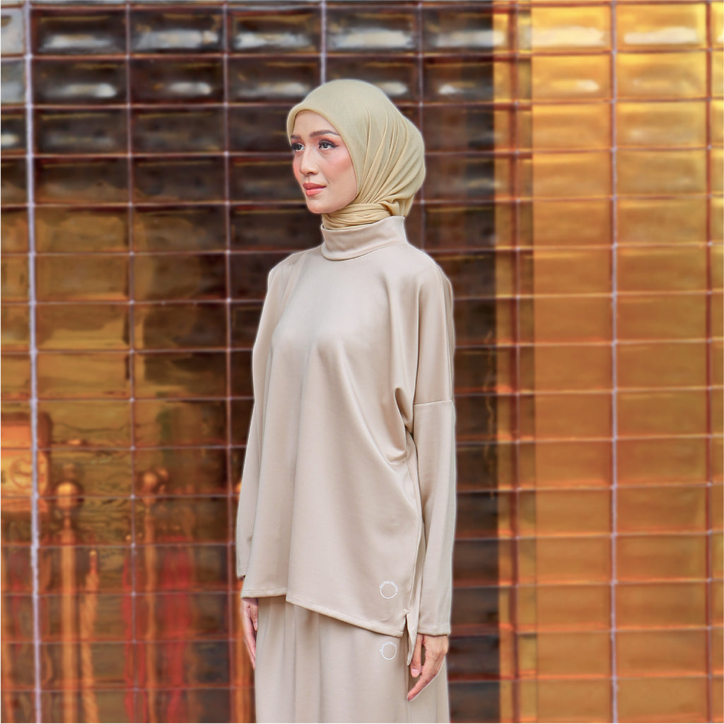 KHAKI - CLAUDIA SET (TOP & SKIRT)