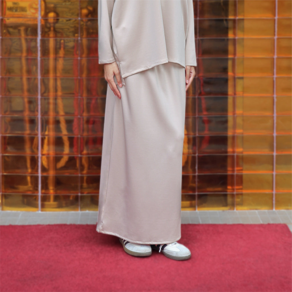 KHAKI - CLAUDIA SET (TOP & SKIRT)