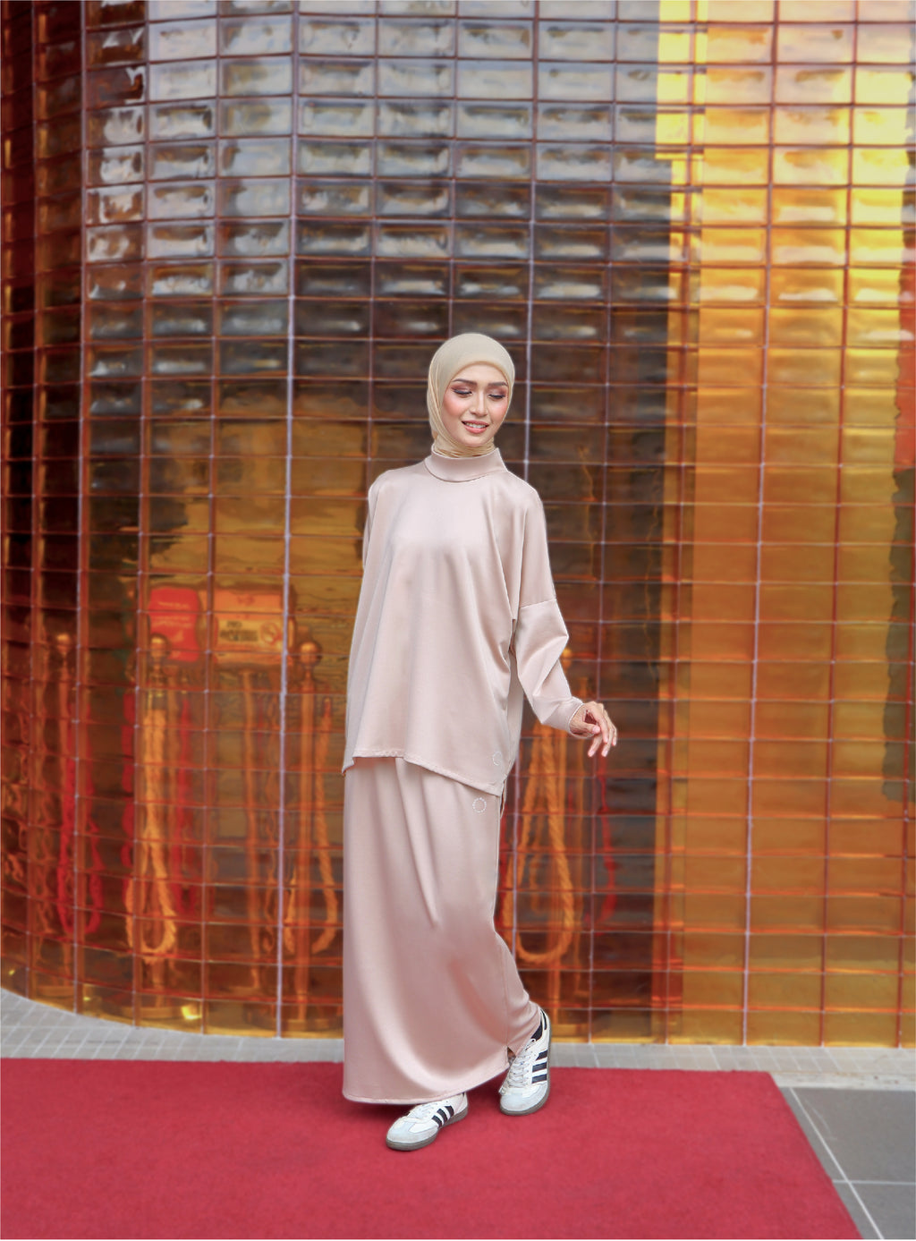 KHAKI - CLAUDIA SET (TOP & SKIRT)