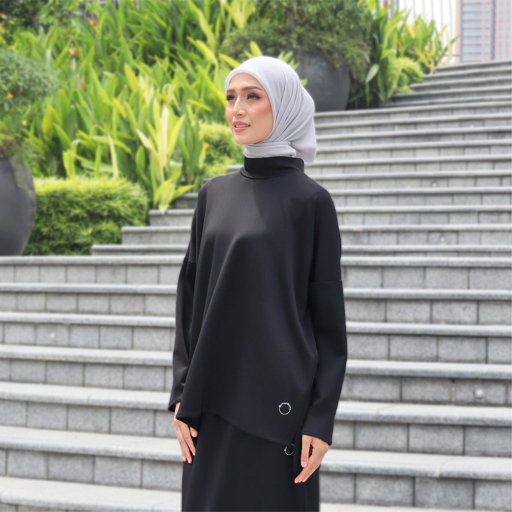 BLACK - CLAUDIA SET (TOP & SKIRT)