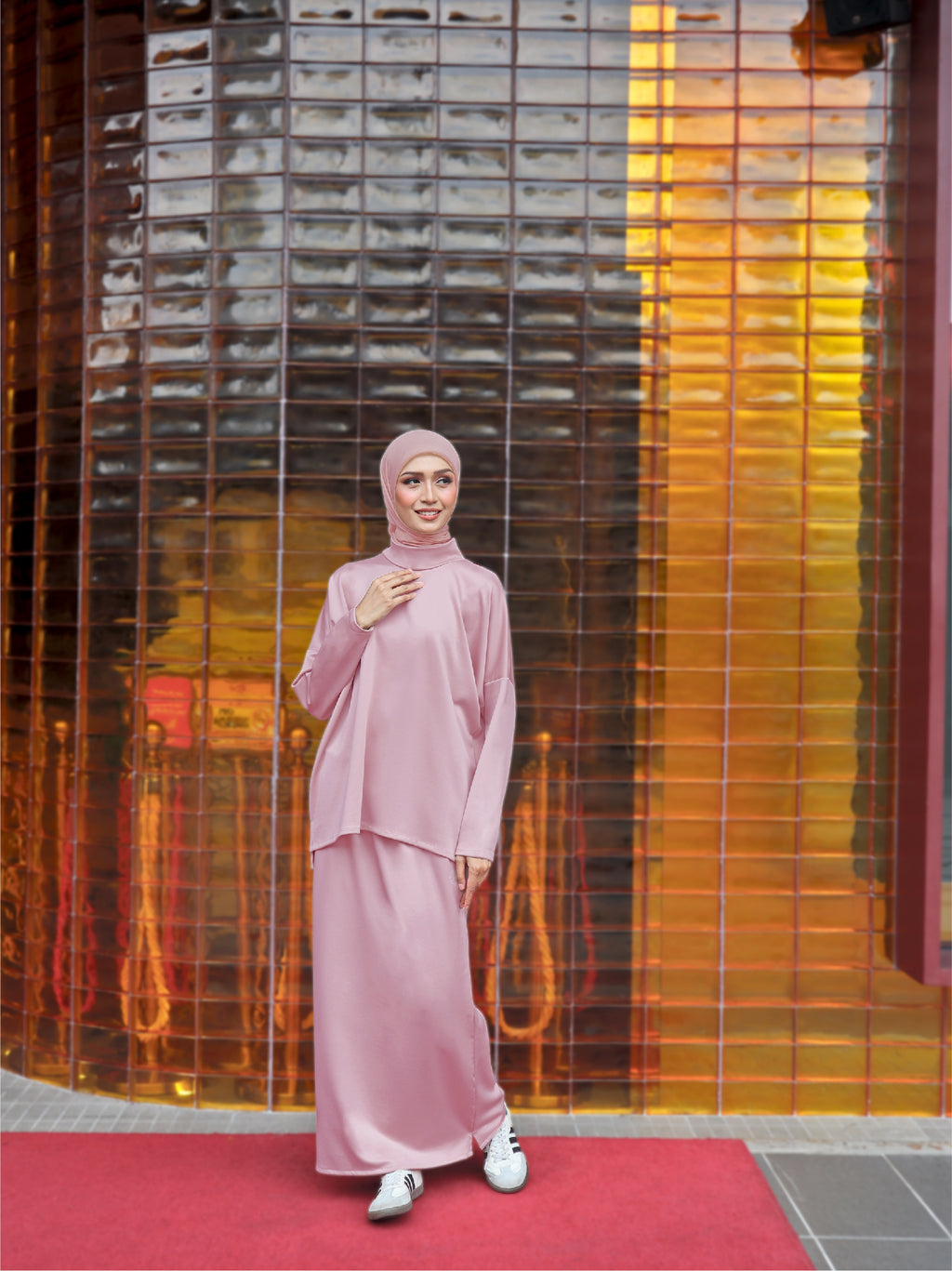 DUSTY PINK - CLAUDIA SET (TOP & SKIRT)