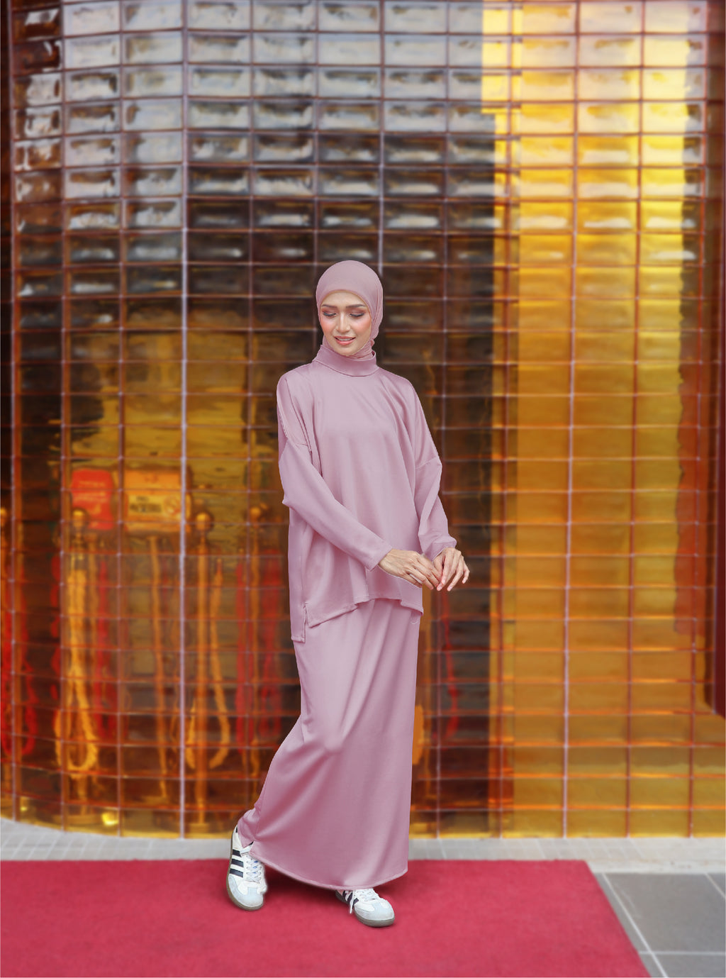 DUSTY PINK - CLAUDIA SET (TOP & SKIRT)