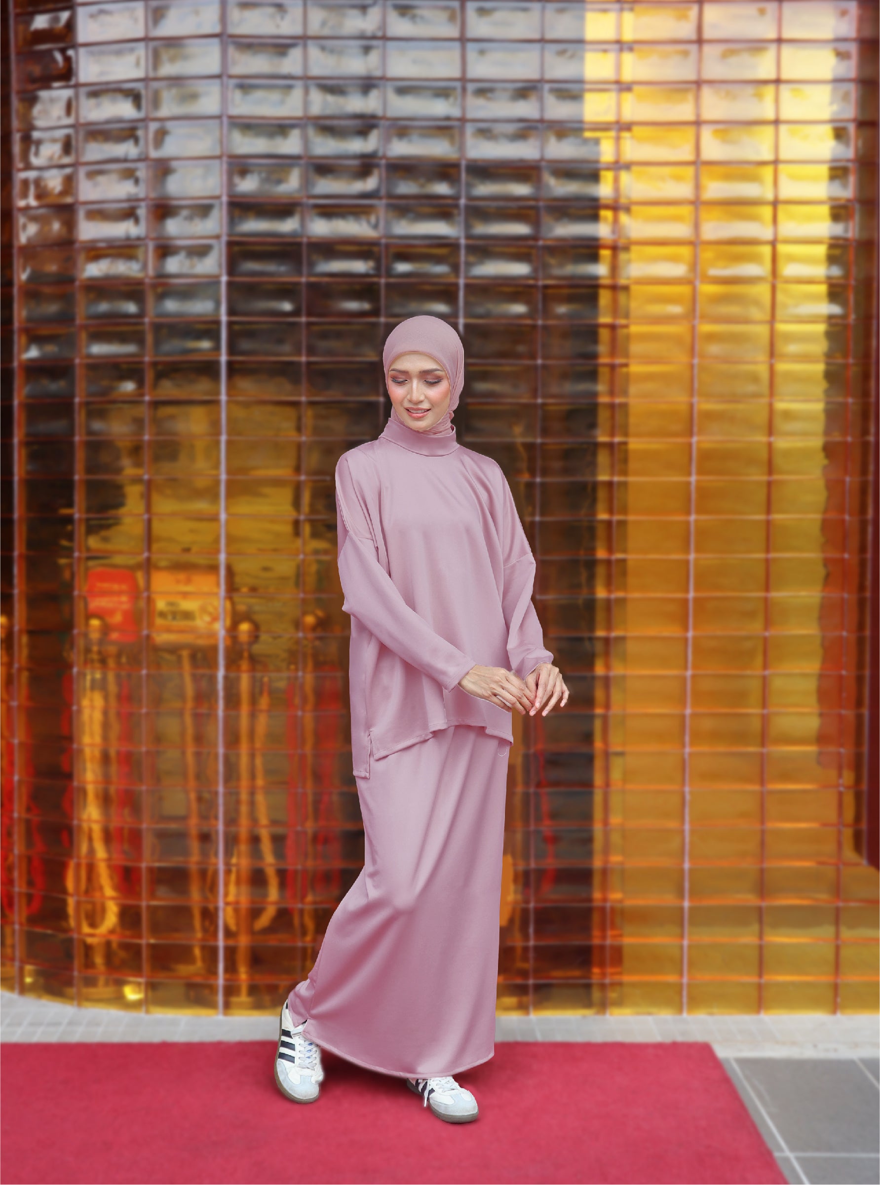 DUSTY PINK - CLAUDIA SET (TOP & SKIRT)