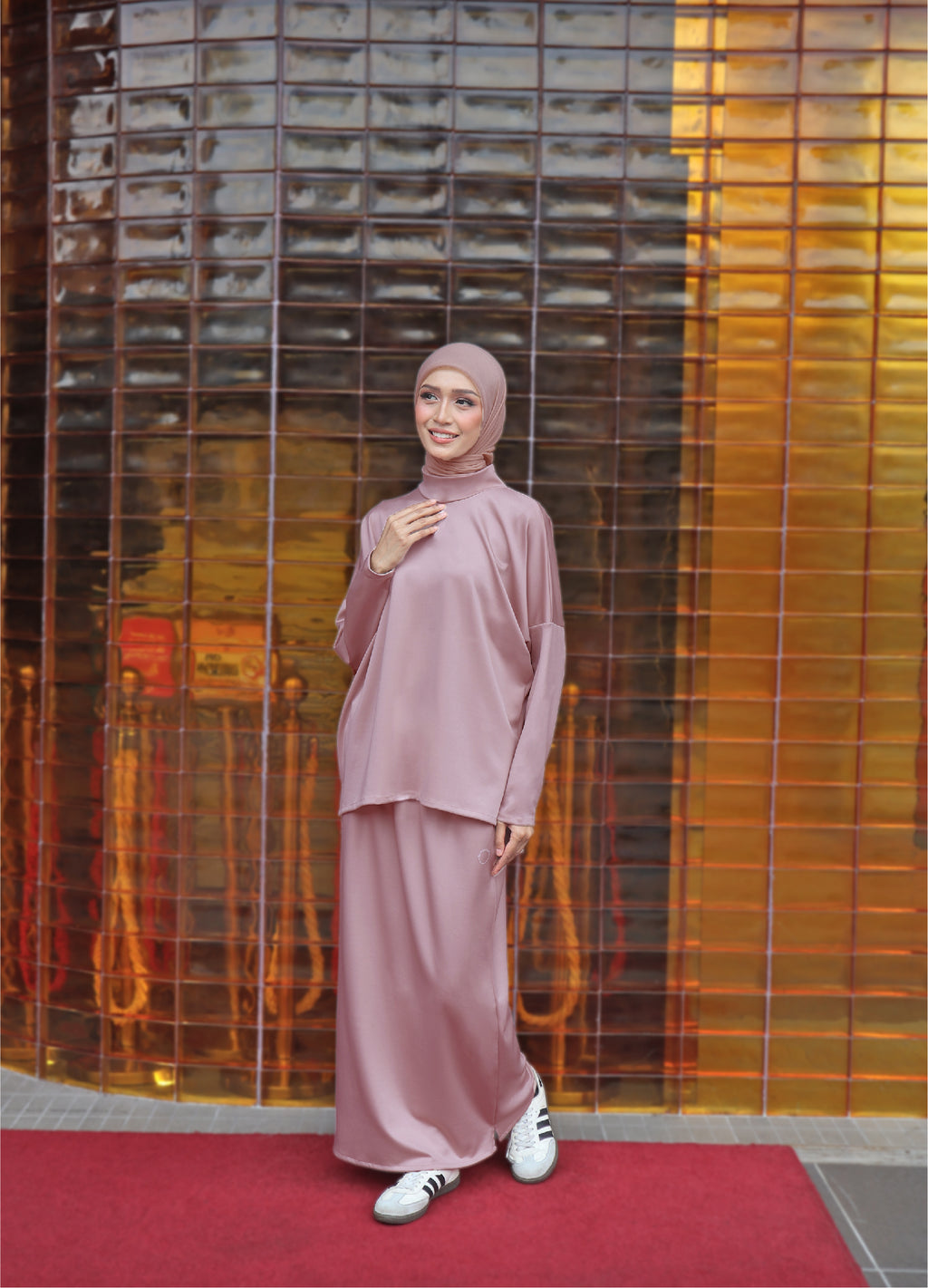 DUSTY PINK - CLAUDIA SET (TOP & SKIRT)