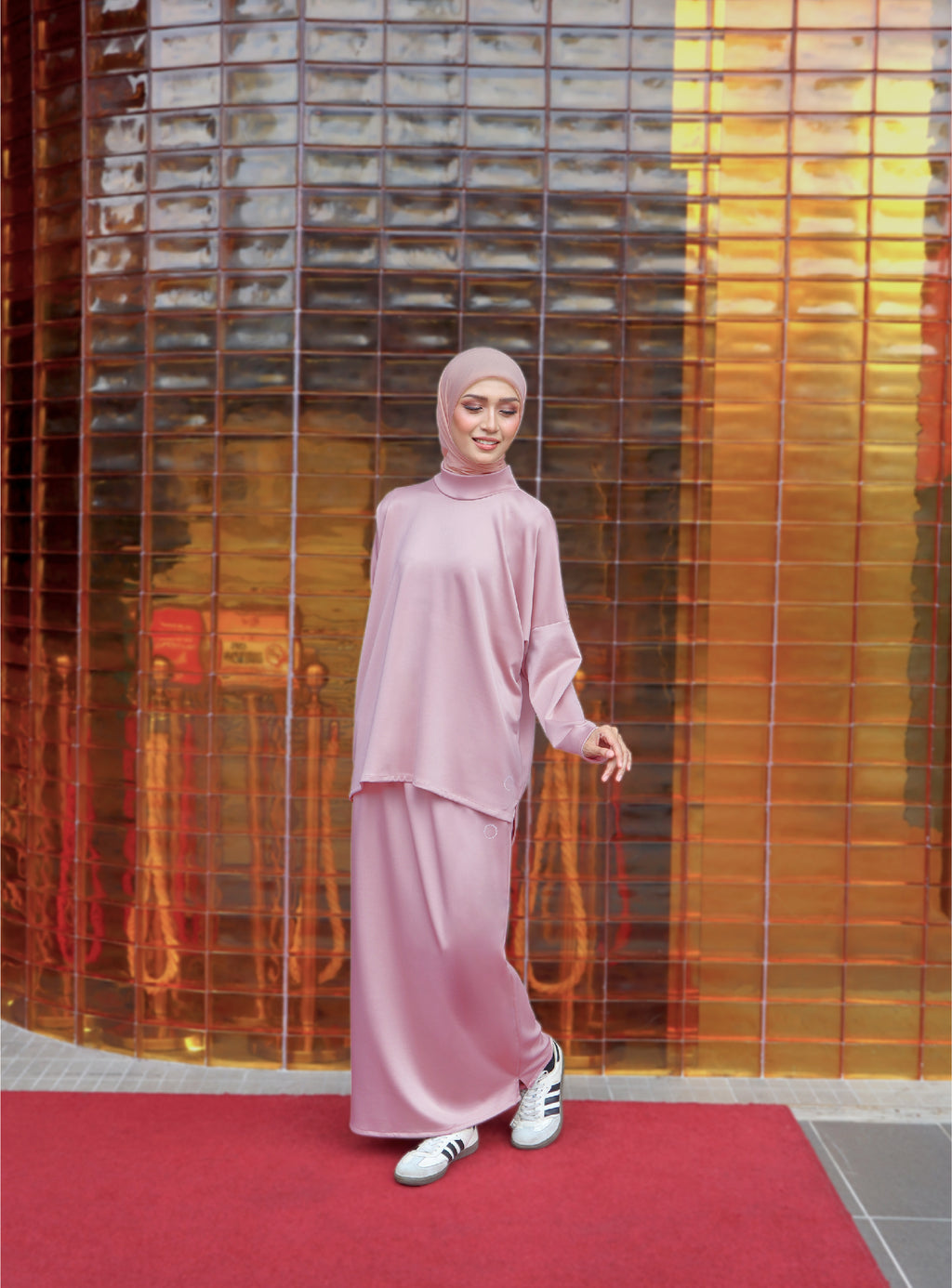 DUSTY PINK - CLAUDIA SET (TOP & SKIRT)