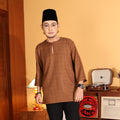 CHOCO BROWN - KURTA "TULUS" CHECKERED ADULT