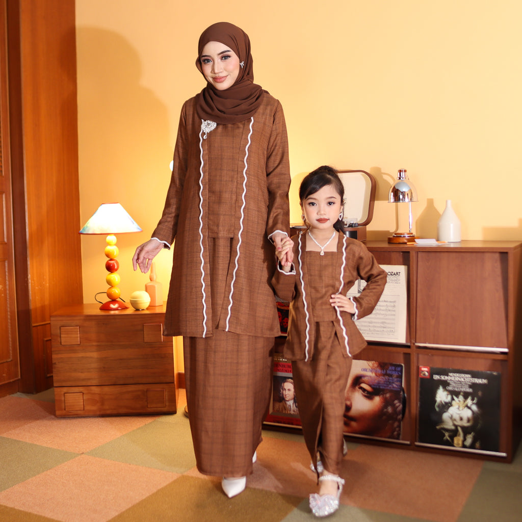 CHOCO BROWN - KEBAYA "TULUS" KID'S