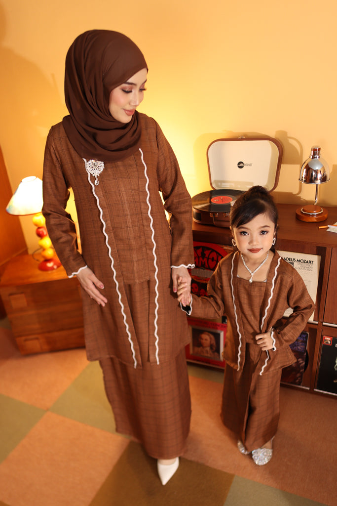 CHOCO BROWN - KEBAYA "TULUS" KID'S