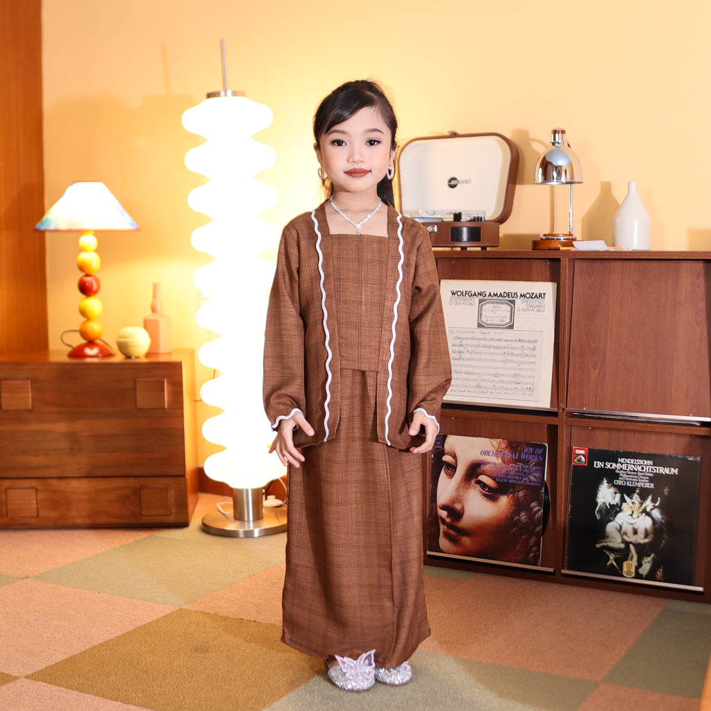 CHOCO BROWN - KEBAYA "TULUS" KID'S