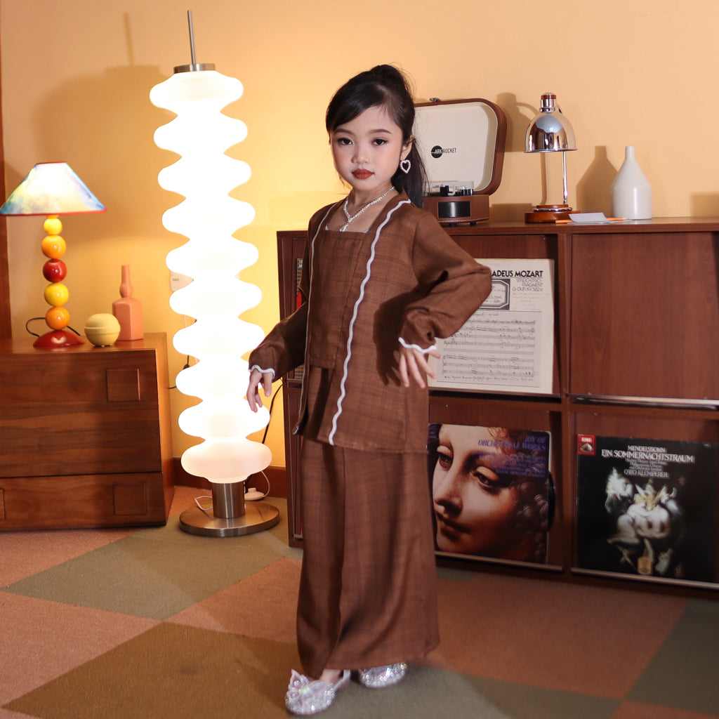 CHOCO BROWN - KEBAYA "TULUS" KID'S