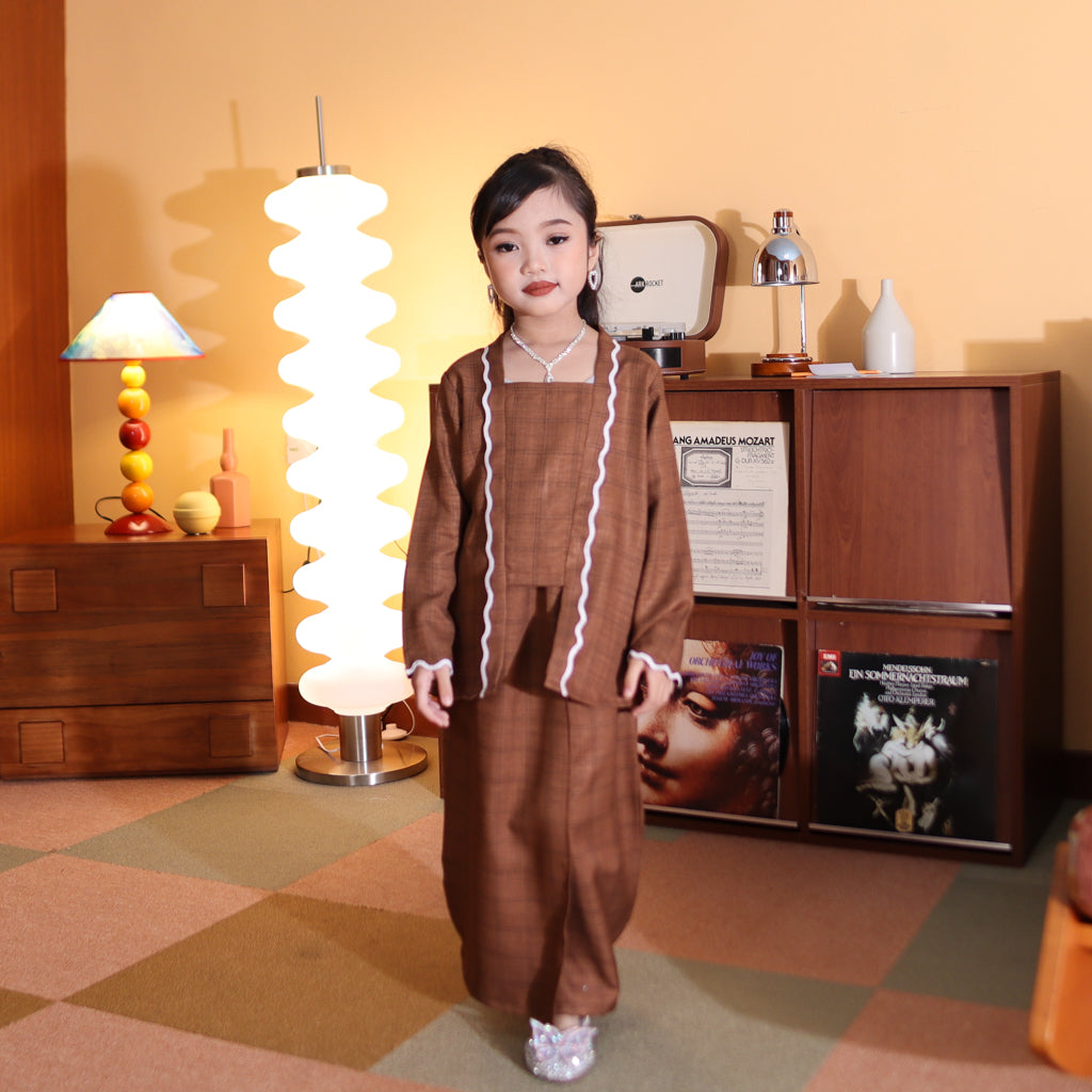 CHOCO BROWN - KEBAYA "TULUS" KID'S