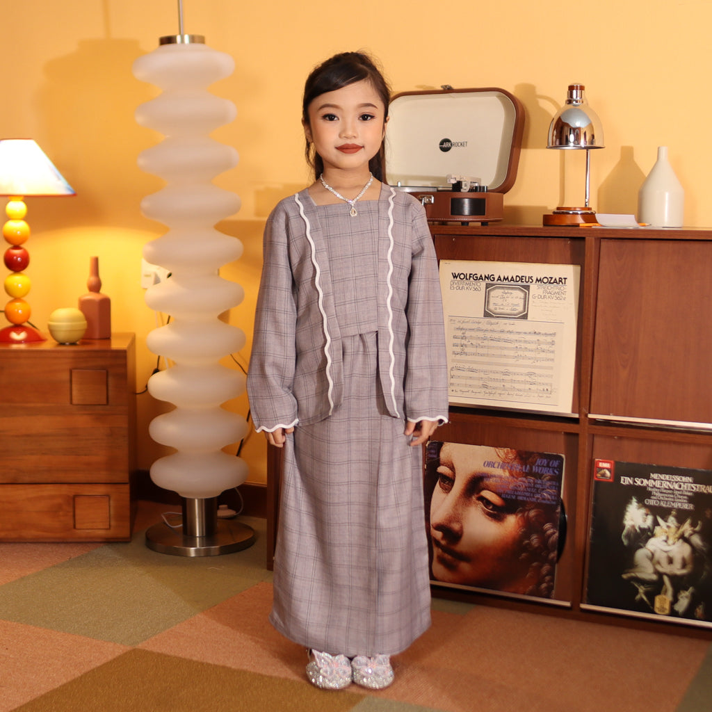 GREY - KEBAYA "TULUS" KID'S