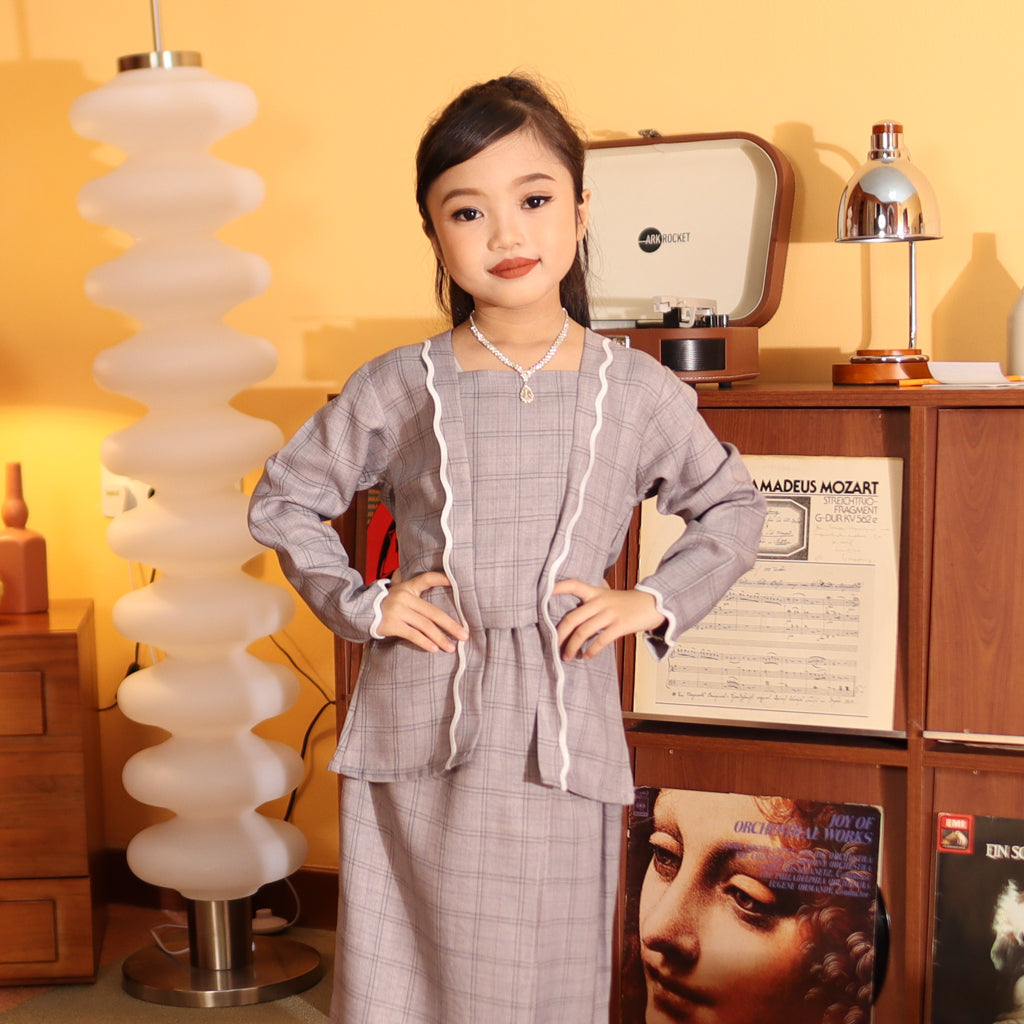 GREY - KEBAYA "TULUS" KID'S