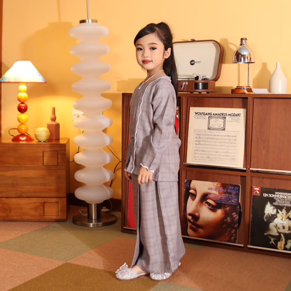 GREY - KEBAYA "TULUS" KID'S