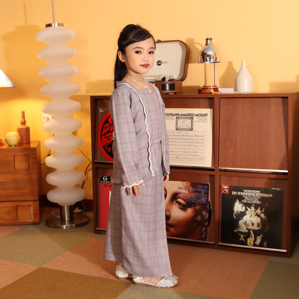GREY - KEBAYA "TULUS" KID'S