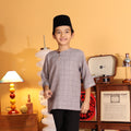 GREY - KURTA "TULUS" CHECKEREED KID'S