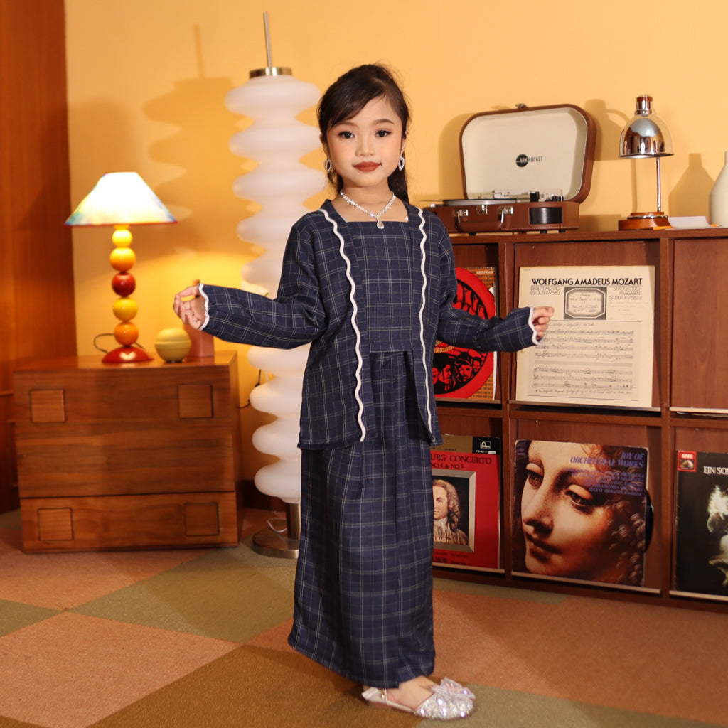 NAVY - KEBAYA "TULUS" KID'S