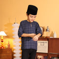 NAVY - KURTA "TULUS" CHECKEREED KID'S