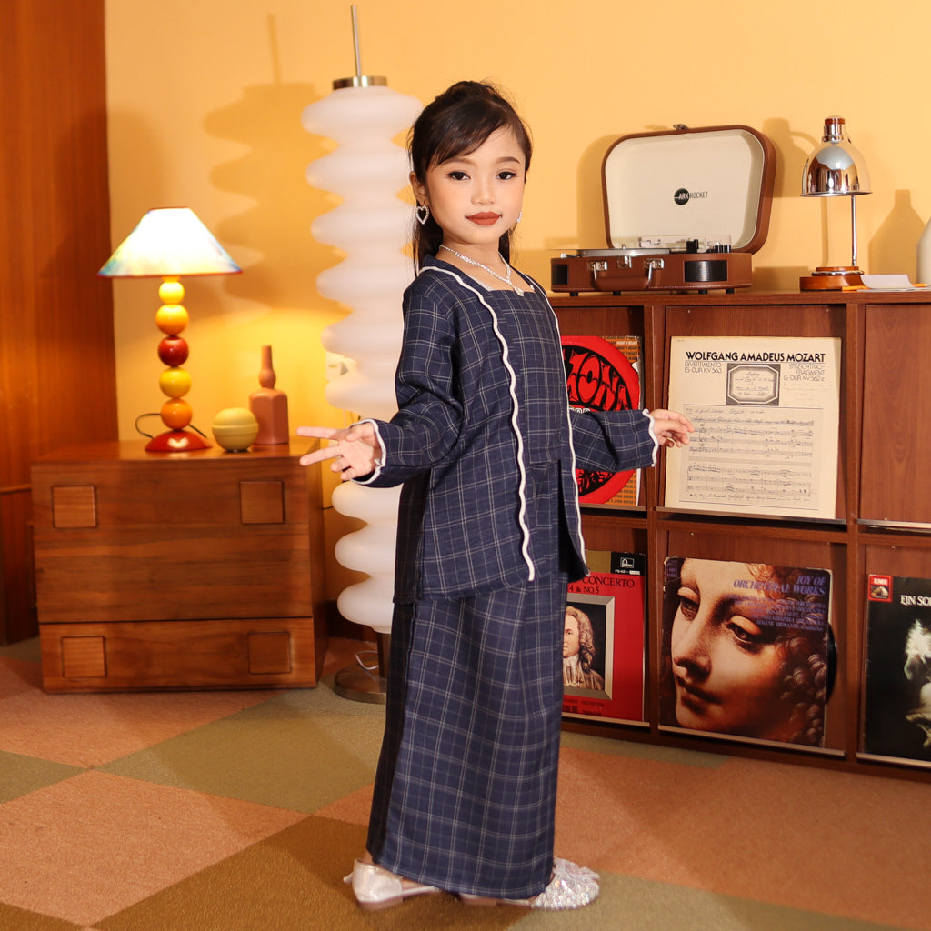 NAVY - KEBAYA "TULUS" KID'S