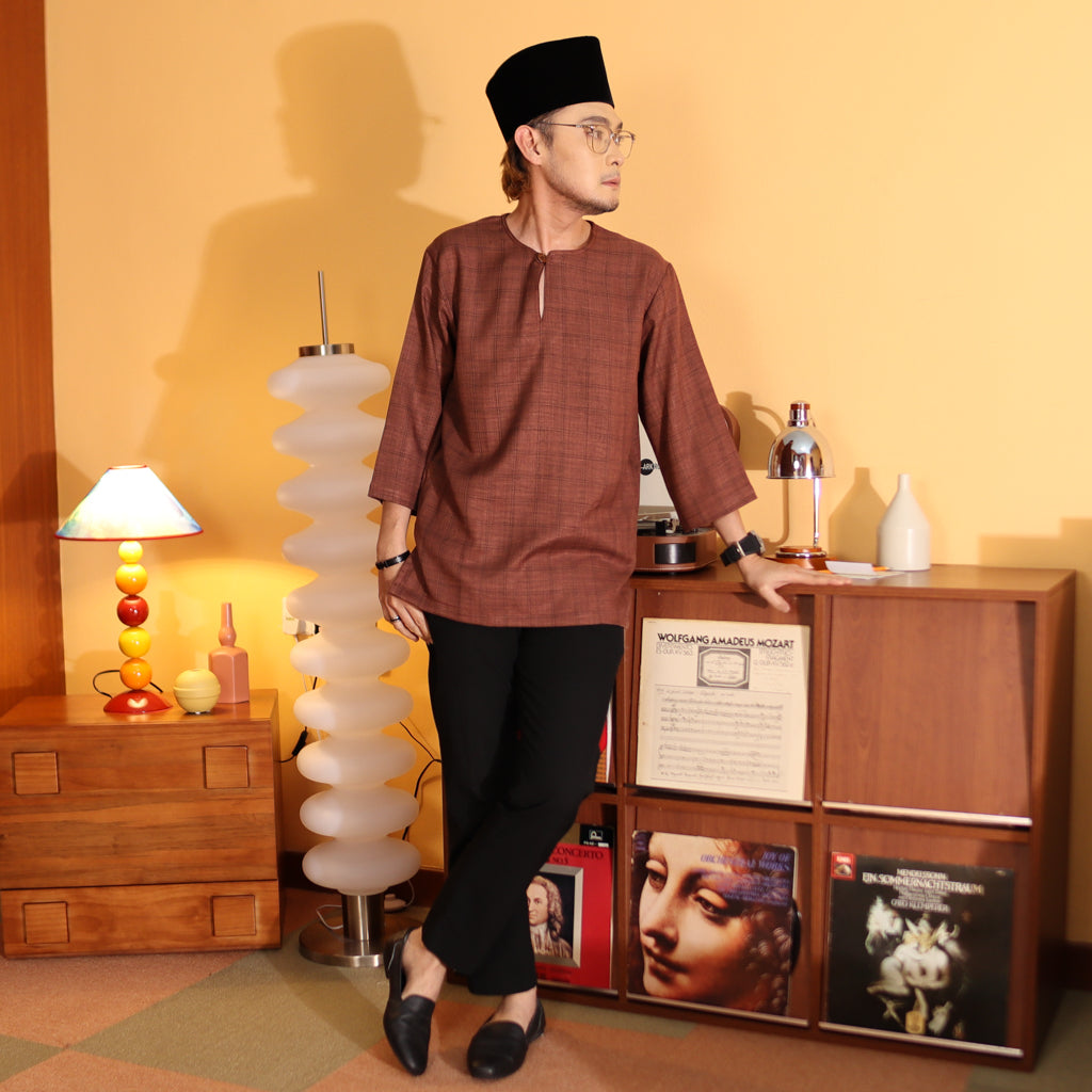 RICH BROWN - KURTA "TULUS" CHECKERED ADULT