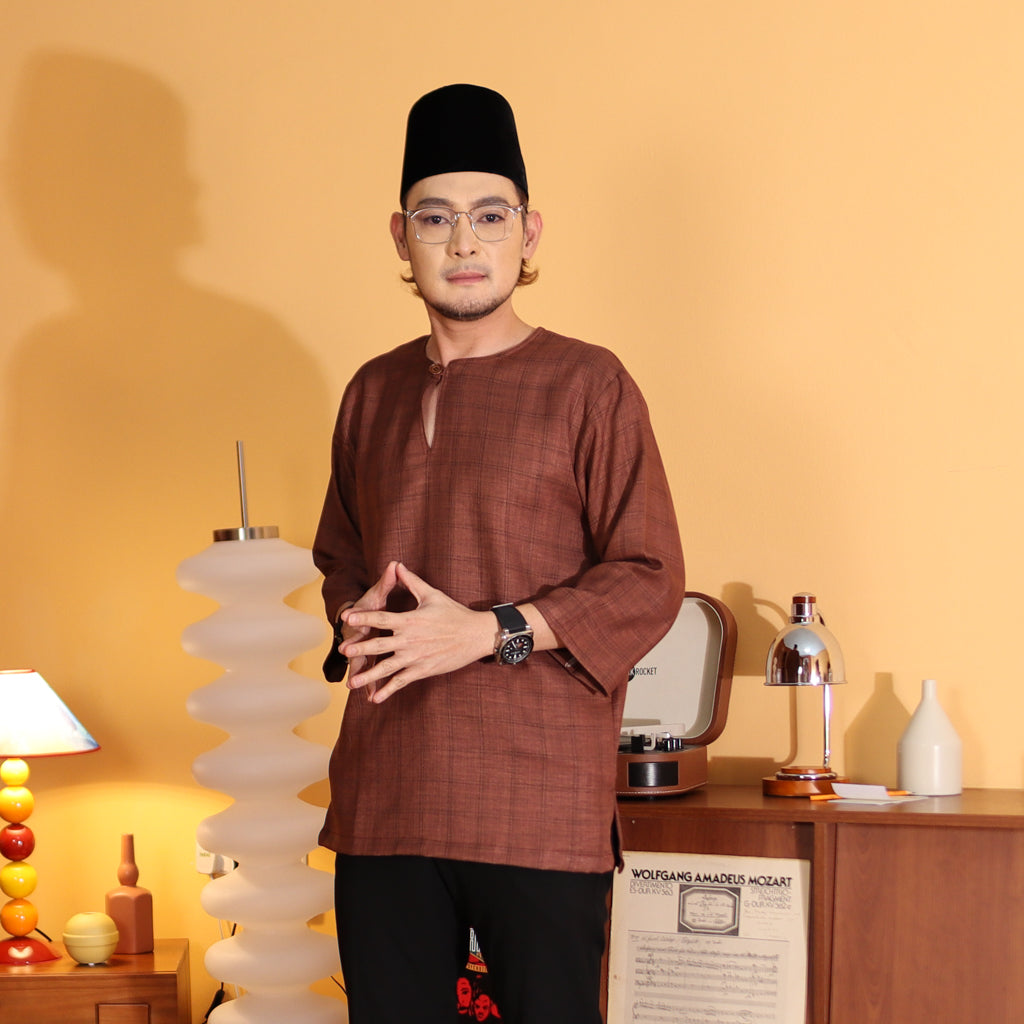 RICH BROWN - KURTA "TULUS" CHECKERED ADULT