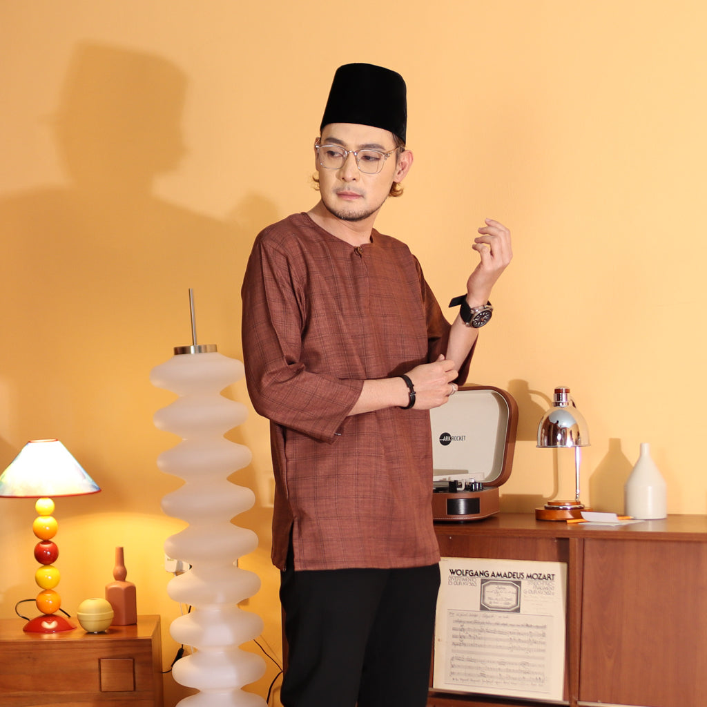RICH BROWN - KURTA "TULUS" CHECKERED ADULT