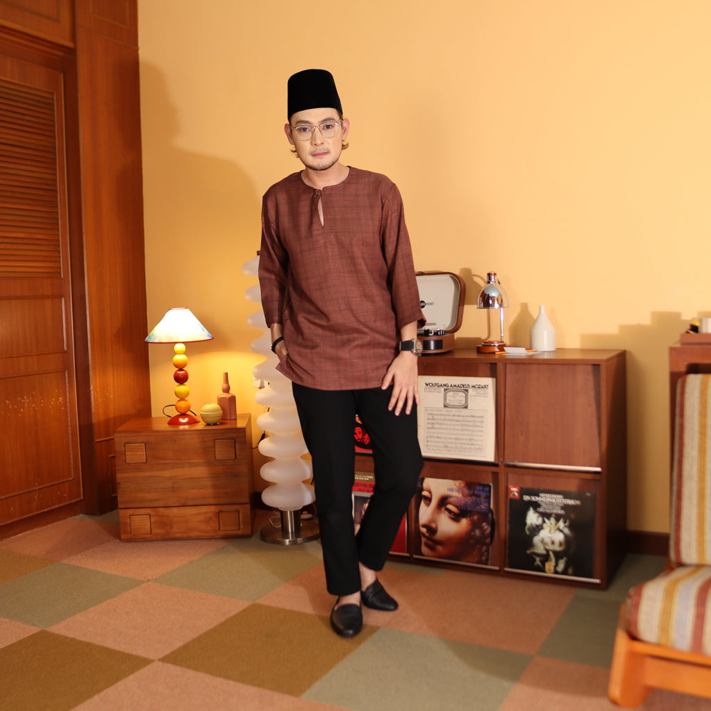 RICH BROWN - KURTA "TULUS" CHECKERED ADULT