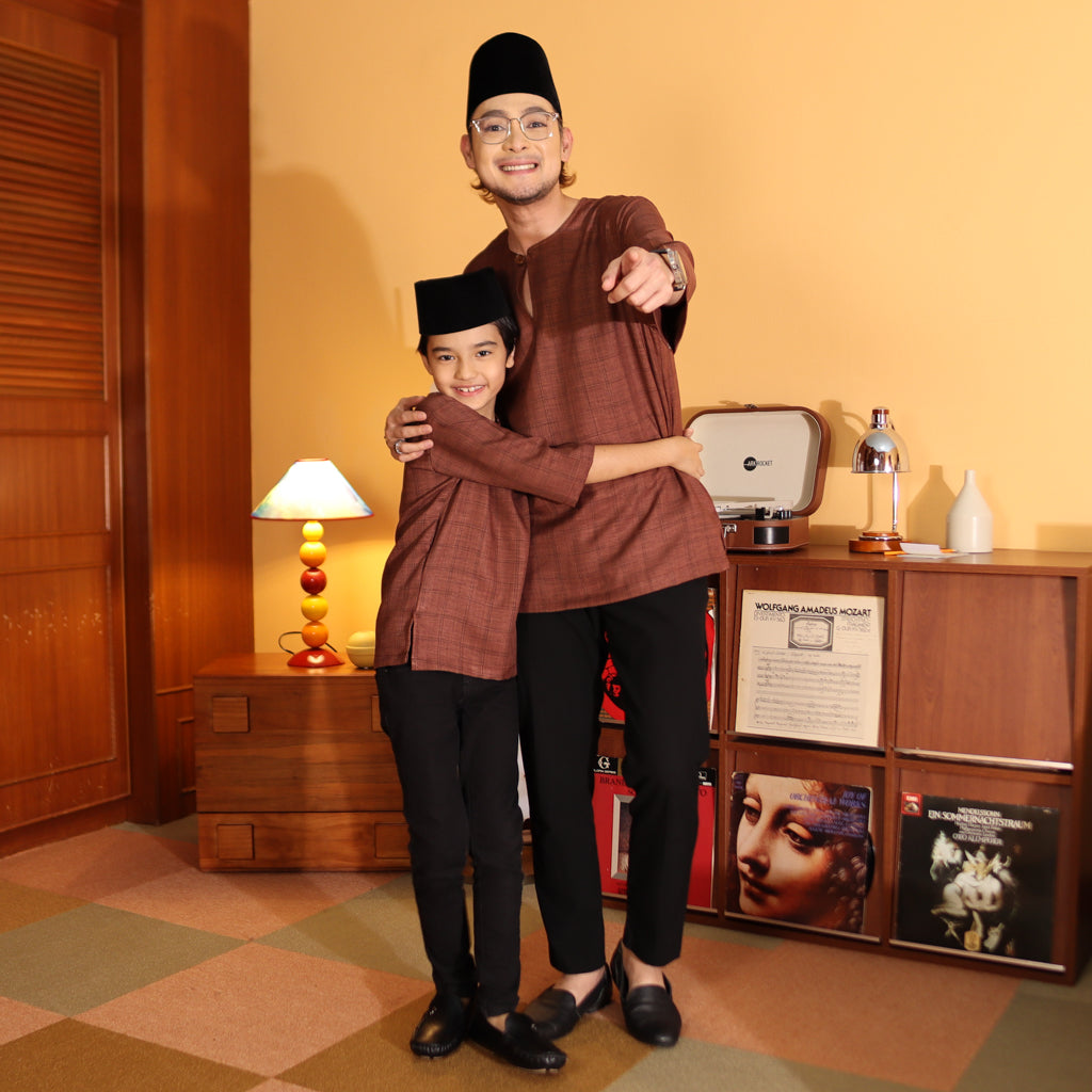 RICH BROWN - KURTA "TULUS" CHECKERED ADULT