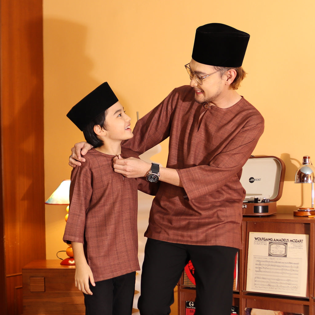 RICH BROWN - KURTA "TULUS" CHECKEREED KID'S