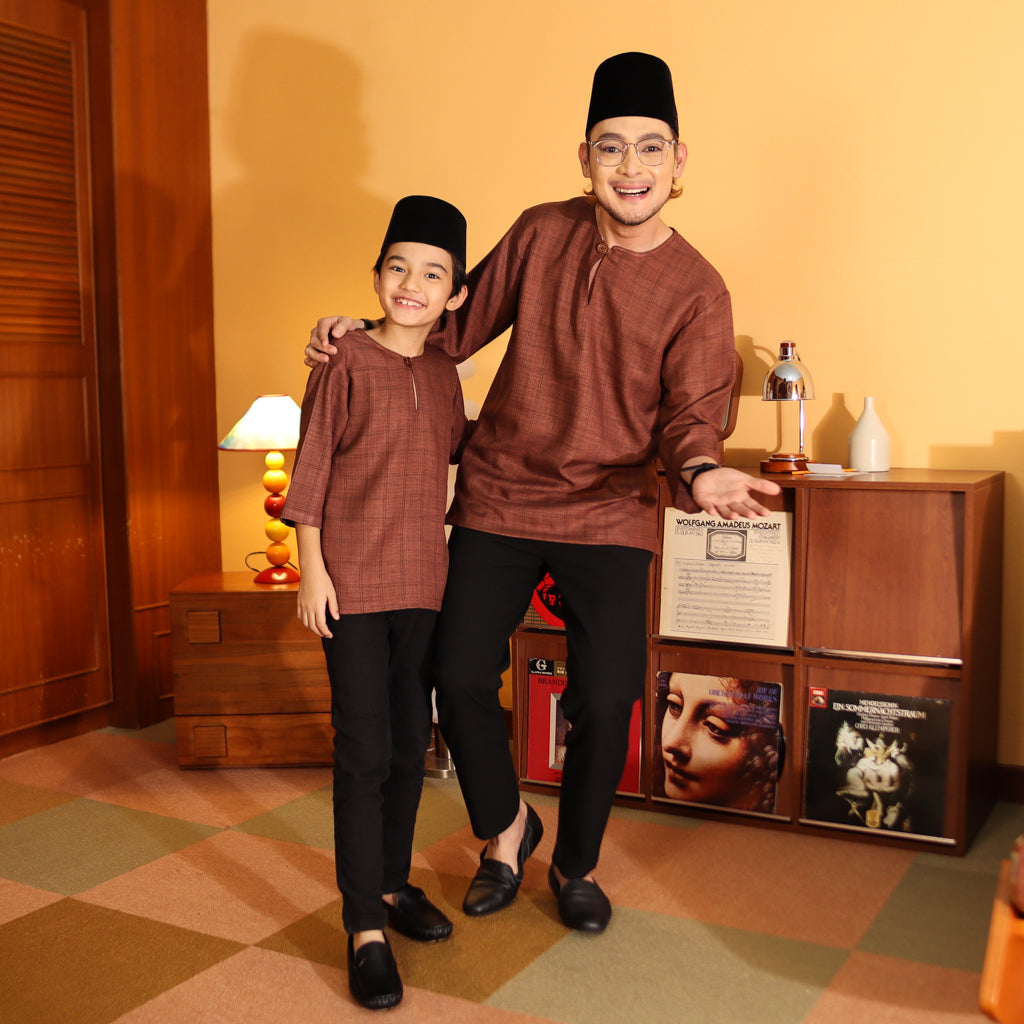 RICH BROWN - KURTA "TULUS" CHECKERED ADULT