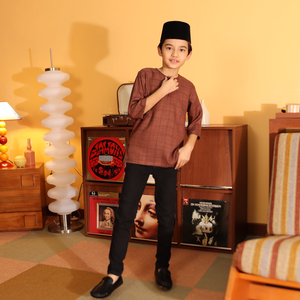 RICH BROWN - KURTA "TULUS" CHECKEREED KID'S