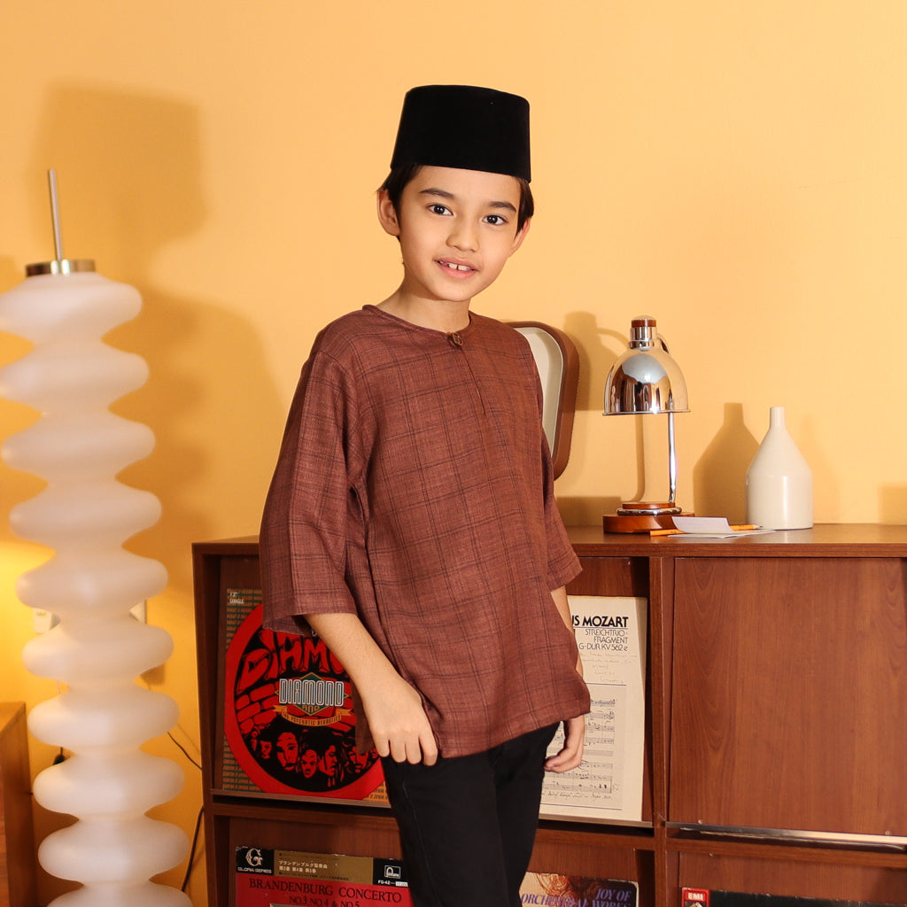 RICH BROWN - KURTA "TULUS" CHECKEREED KID'S