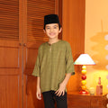 OLIVE - KURTA "TULUS" CHECKEREED KID'S