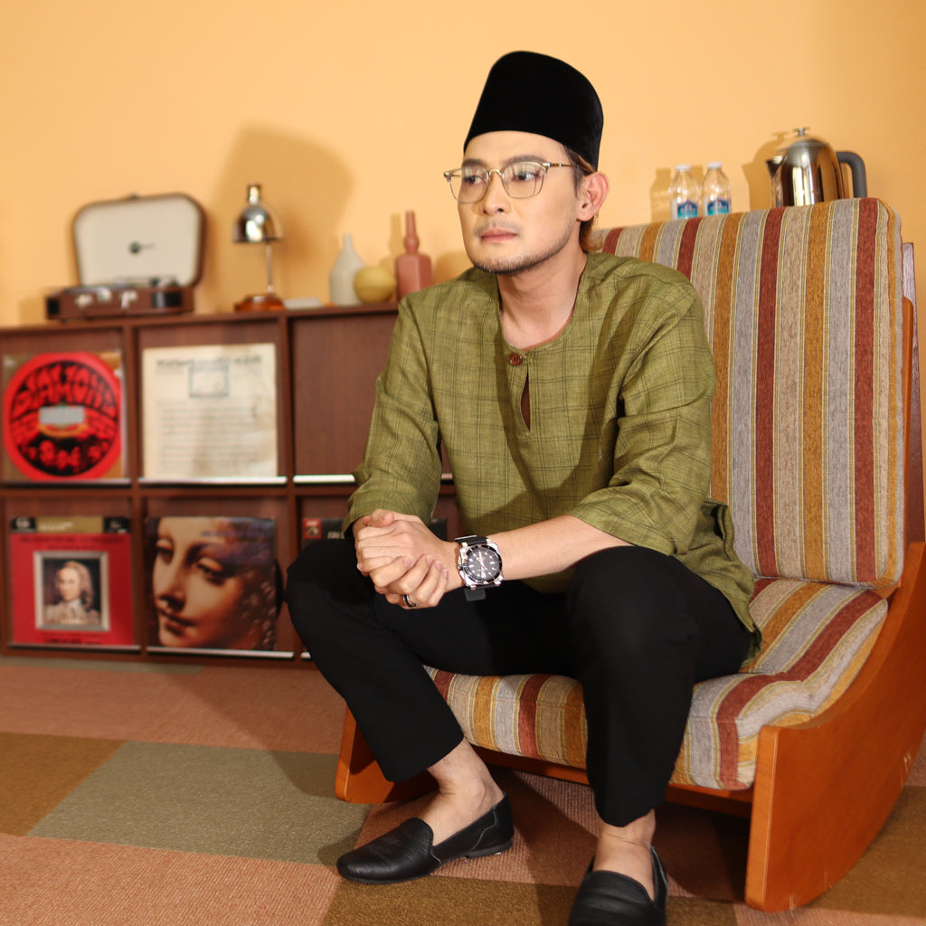 OLIVE - KURTA "TULUS" CHECKERED ADULT