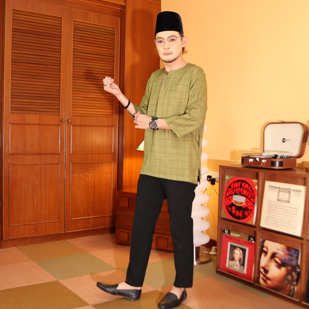 OLIVE - KURTA "TULUS" CHECKERED ADULT