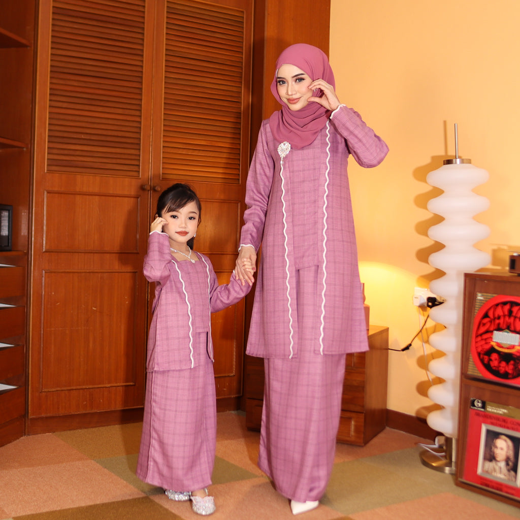 PURPLE - KEBAYA "TULUS" KID'S