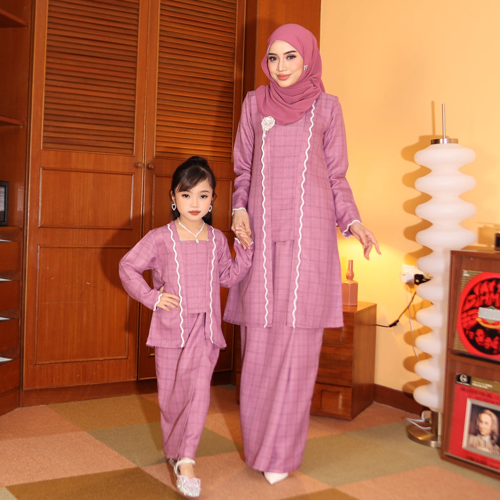 PURPLE - KEBAYA "TULUS" KID'S