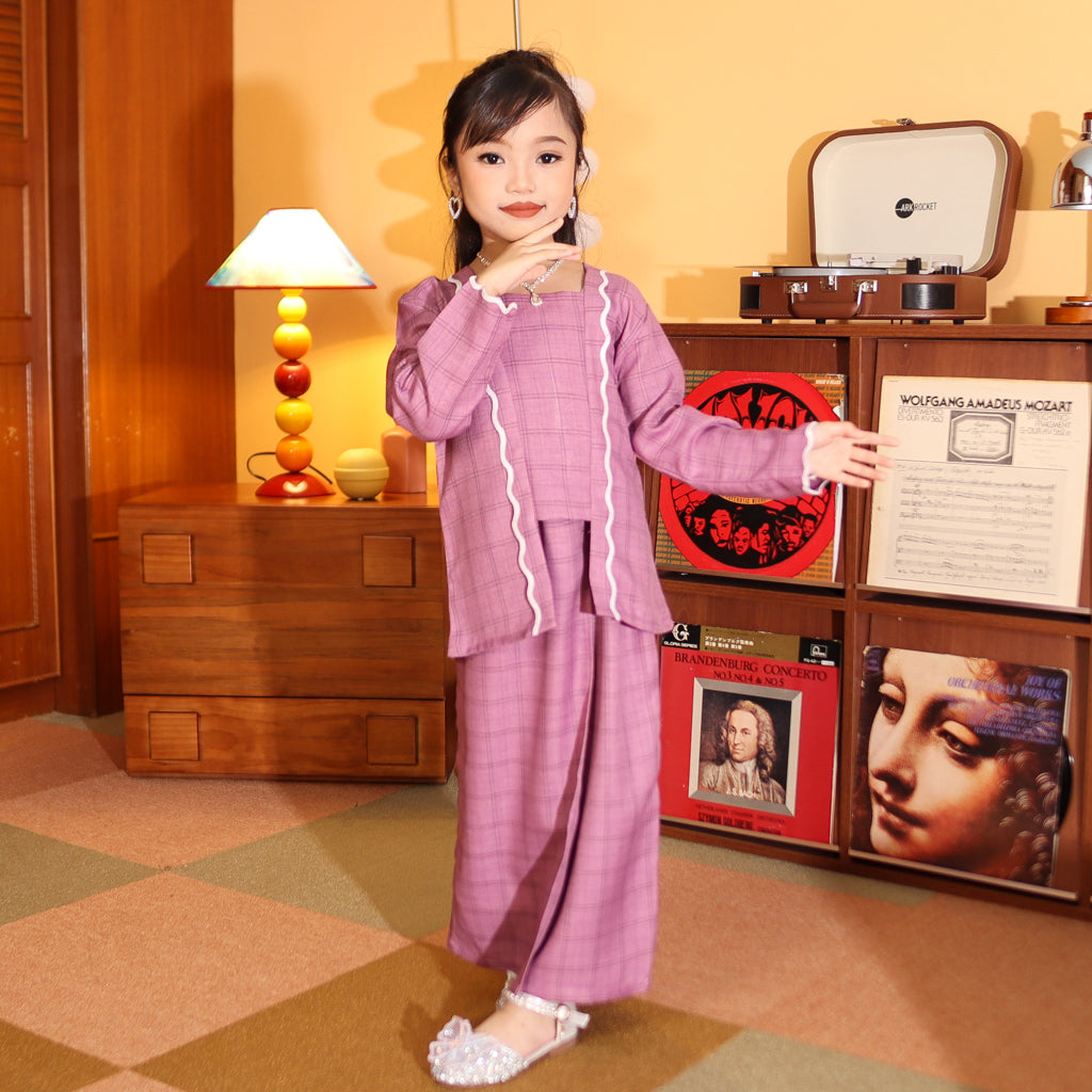 PURPLE - KEBAYA "TULUS" KID'S