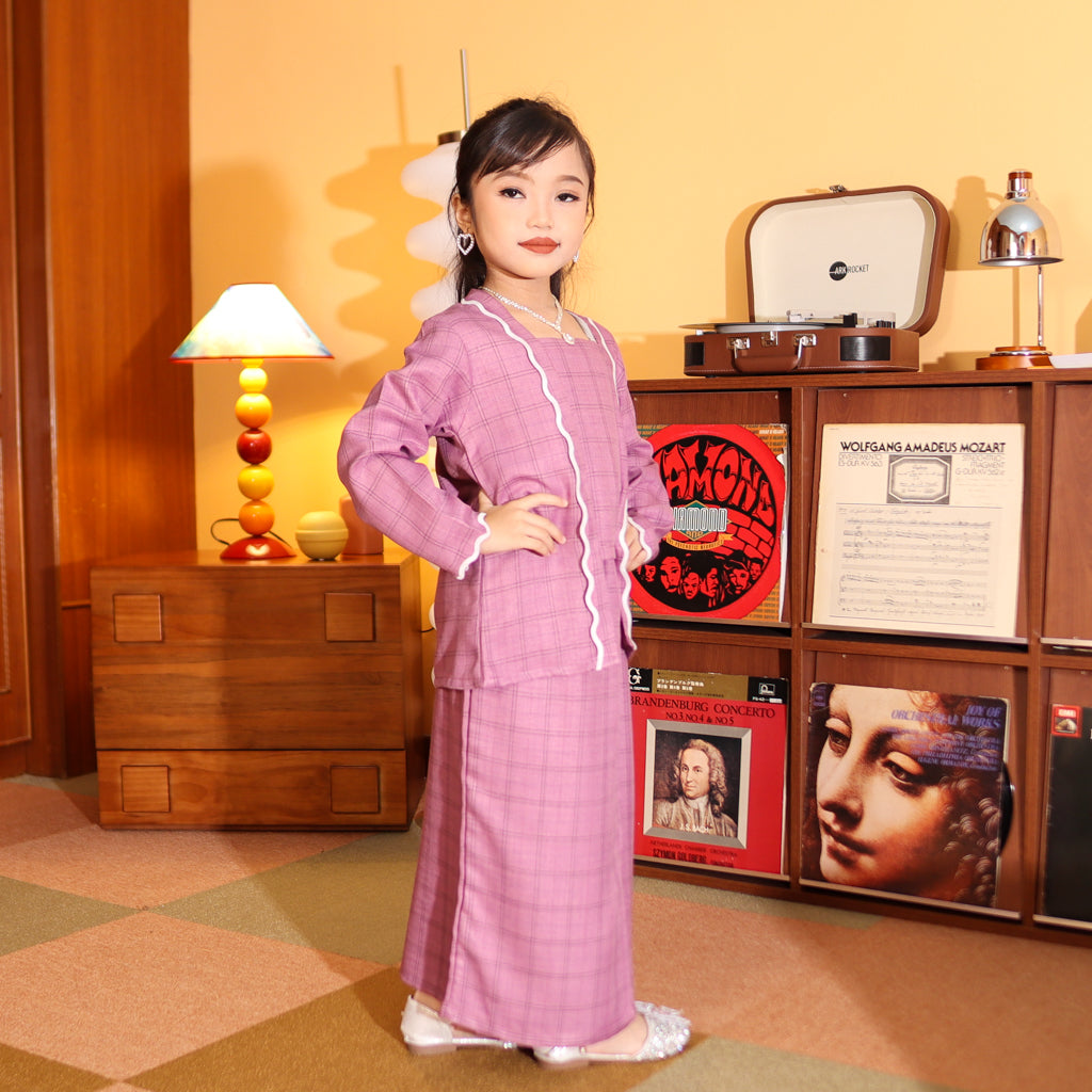 PURPLE - KEBAYA "TULUS" KID'S
