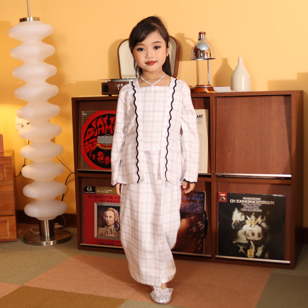 WHITE - KEBAYA "TULUS" KID'S