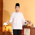 WHITE - KURTA "TULUS" CHECKERED ADULT