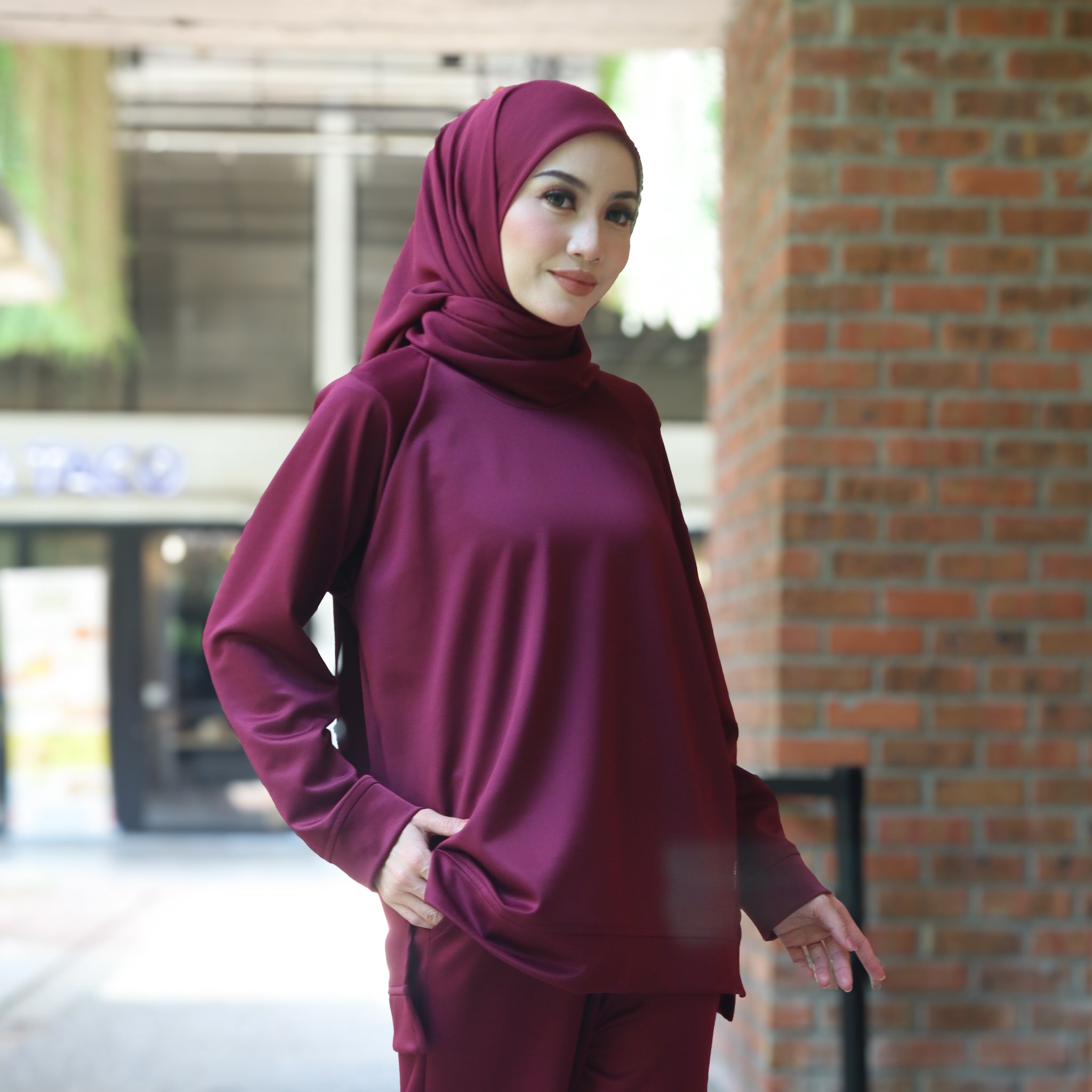 BURGUNDY - SERENE TOP