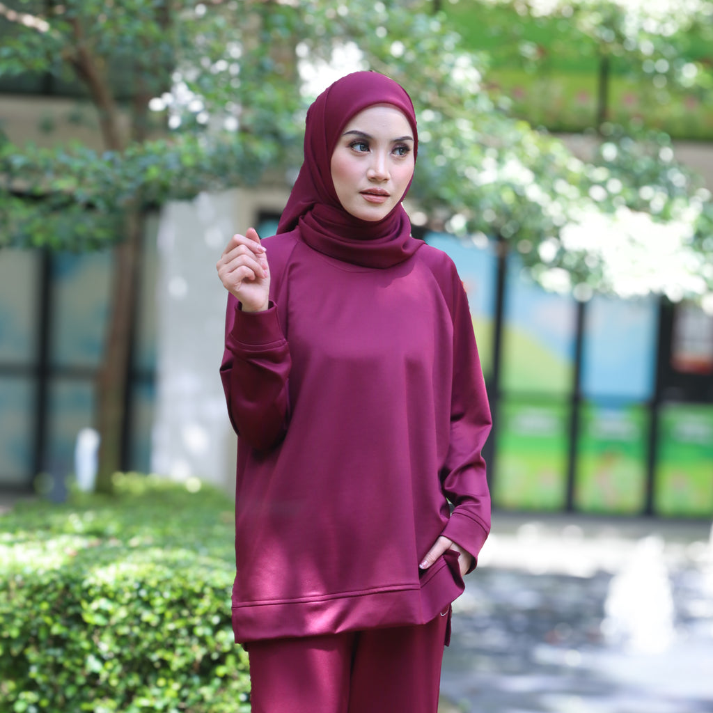 BURGUNDY - SERENE TOP